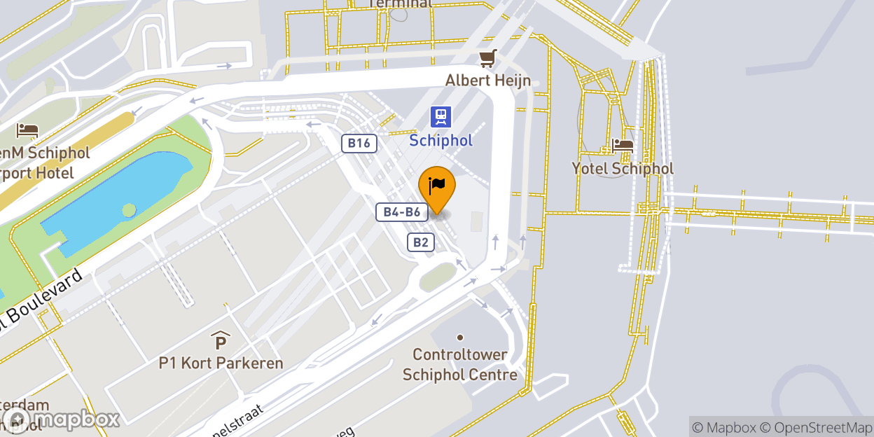 Map of Amsterdam Airport Schiphol (AMS)