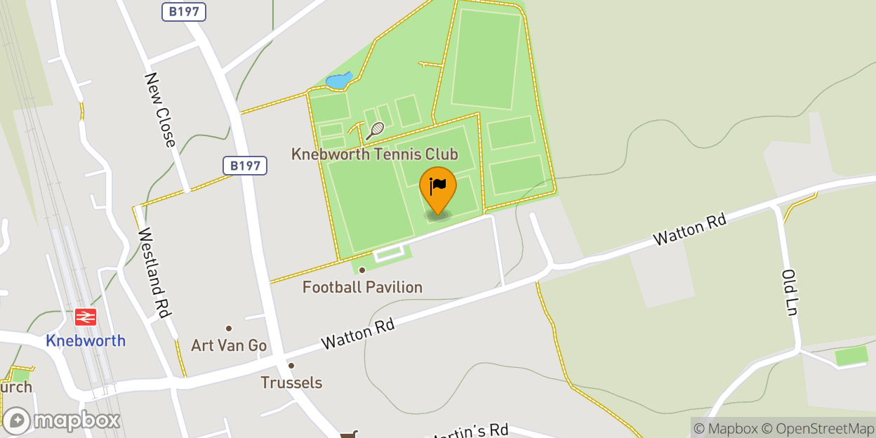 Map of Knebworth Recreation Ground